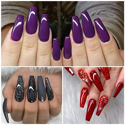 Vrenmol Poly Gel Polygel Nails Builder Enhancement Glitter Diamond Style Nail Gel Mix Extension UV Gel Nail Polish Easy Trendy Beginner DIY Nail Art for Lady 6PCS-15g