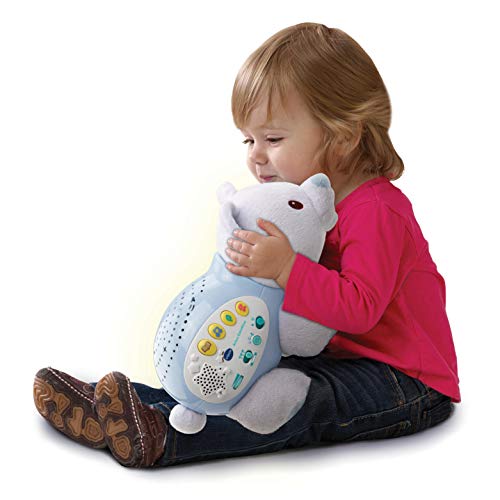 VTech Baby - Ártico estrellitas, Proyector de bebe con música relajante para ayudarle a dormir, historias, sonidos de la naturaleza, rimas infantiles y canciones de cuna, temporizador (80-506922)