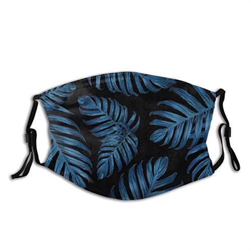 VTYOSQ Hojas de palma Pretty Butterfly Dust Cover de la cara Lavable Reutilizable, a prueba de polvo, Ciclismo