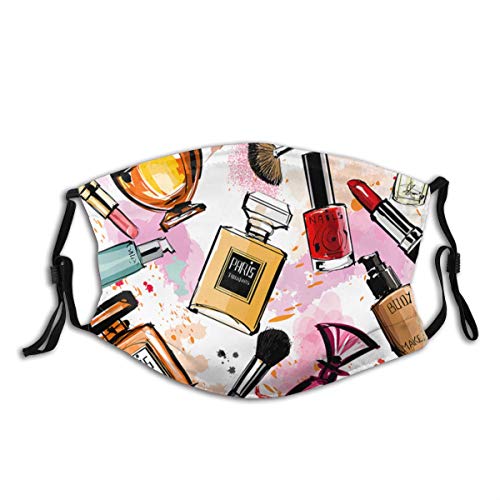 VTYOSQ Pasamontañas Cosmético femenino con filtro Bufanda bucal antipolvo ajustable para orejeras