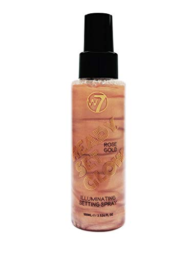 W7 | Setting Spray | READY SET GLOW ROSE GOLD | Refreshing, Lightweight and Long Lasting