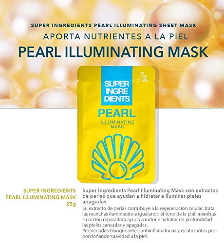 WE LAB YOU - Super Ingredients Pearl Illuminating Mask, Mascarilla Coreana Iluminadora, 10 Unidades