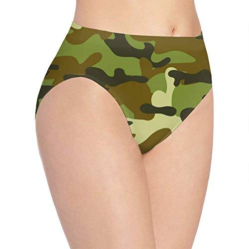 Web--ster Ropa Interior sin Costuras para Mujer Muñeco de Nieve navideño Abetos Copos de Nieve Bikini Bragas Calzoncillos elásticos Corte por láser