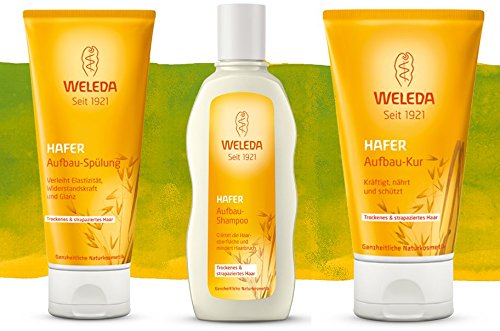 Weleda Avena montaje Acondicionador 200 ml + Champú 190 ml + Kur 150 ml en Set