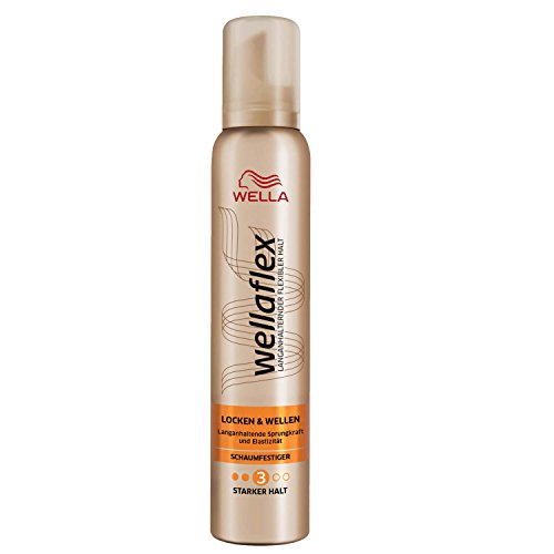 Wella Wellaflex Espuma Fijadora Rizos & Ondas, Fijación Duradera, Paquete de 3 (3 X 200ml)