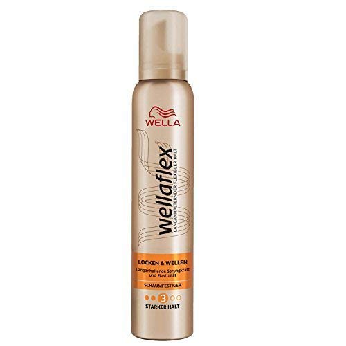 Wella Wellaflex Espuma Fijadora Rizos & Ondas, Fijación Duradera, Paquete de 3 (3 X 200ml)