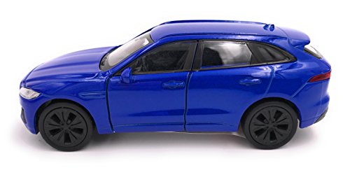 Welly Coche Jaguar F-Pace SUV Auto Licencia Producto 1: 34-1: 39 Azul