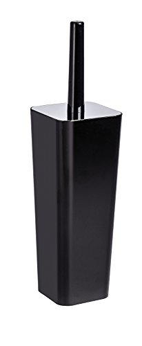 Wenko 22473100 Candy, Cepillo de baño ABS/PS Negro/Cromo 10 x 10 x 38,5 cm.