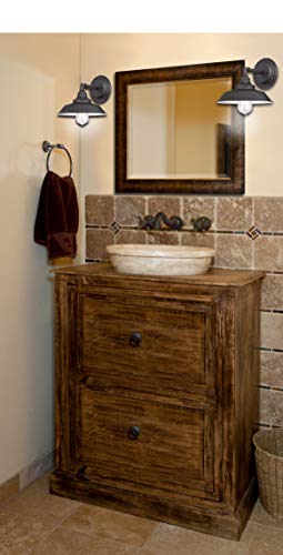 Westinghouse Lighting Bronce aceitado Westinghouse iluminación 63435 Aplique para Interiores Iron Hill de un Solo Brazo, Acabado Reflejos