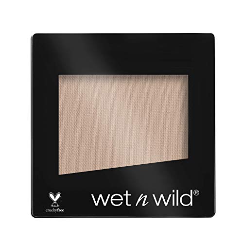 Wet n Wild - Color Icon Eyeshadow Single - Sombra de Ojos Profesional Hiperpigmentada, Fórmula de Larga Duración, Colores Intensos - Vegan - Color Rosa Polvo