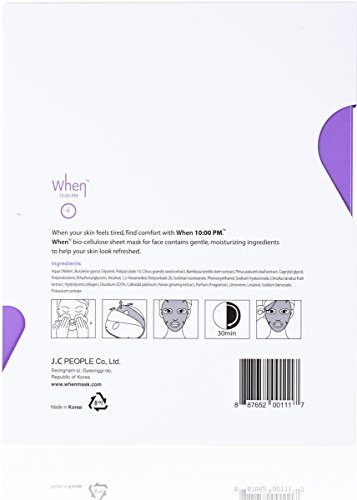 When Set de 4 máscaras Visage bio-cellulose 10: 00 PM