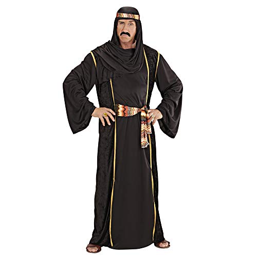 WIDMANN 3141a - Adult Costume jeque árabe, túnica, Capa sin Mangas, cinturón y Turbante, tamaño XL