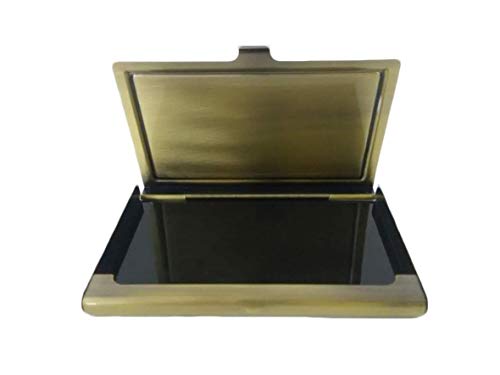 Wild Elephant Trunk Design Natura Tarjetero de negocios de metal bronce de acero inoxidable para tarjetas de visita, tarjetas de crédito, tarjetas de identificación, organizador