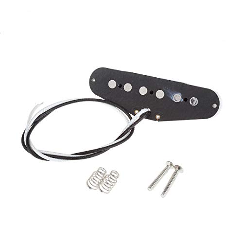 Wilkinson Juego de pastillas de bobina simple Alnico V de tono vintage para guitarra estilo Strat, blanco
