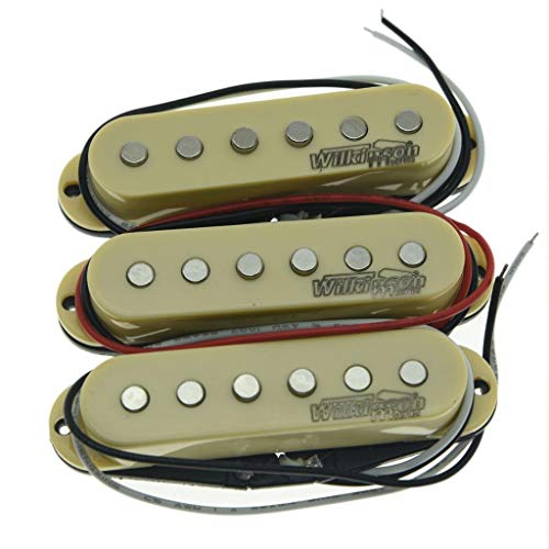 Wilkinson Lic - Pastillas de guitarra, una sola bobina, para Stratocaster, color blanco, vintage, crema