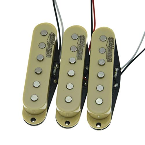 Wilkinson Lic - Pastillas de guitarra, una sola bobina, para Stratocaster, color blanco, vintage, crema