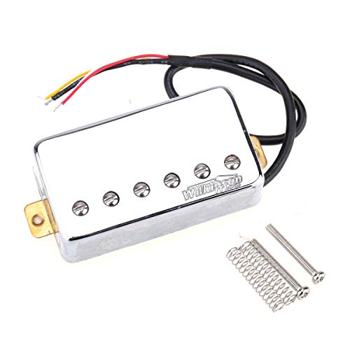 Wilkinson Tono Vintage Alnico 5 Estilo PAF Pastillas Humbucker Pickups Set para Guitarra Eléctrica Les Paul Style, Cromo