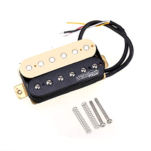 Wilkinson Tono Vintage Alnico 5 Overwound Estilo Abierto Pastillas Humbucker Pickups Set para Guitarra Eléctrica, Zebra