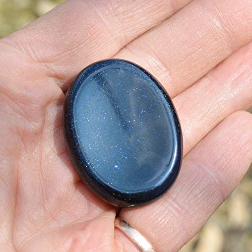 William Sturt - Ángel de la Guarda en Forma de corazón con Cristal de Recarga de Piedra Dorada Azul, Cristal de ángel, Hecho a Mano, en Peltre Fino