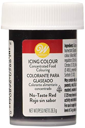 Wilton Colorante Alimenticio para Glaseado en Pasta, 28.3g, Color Rojo sin Sabor,  04-0-0048