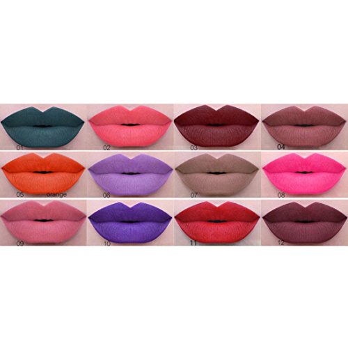 Winwintom Impermeable Long Lasting Liquid Velvet Matte Lipstick Maquillaje Lip Gloss (K)