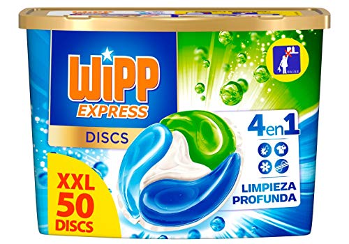 Wipp Express Detergente en Cápsulas, 50 Discos, Pack de 3, Total: 150 Discos