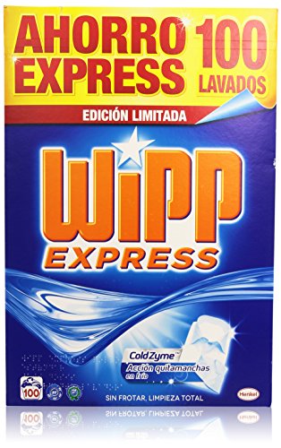Wipp Express Detergente en Polvo, 100 lavados, 6 kg