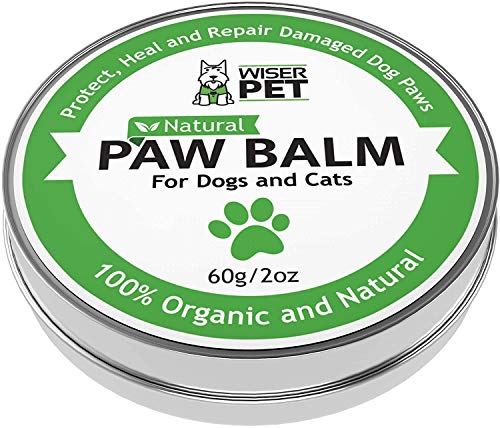 Wiser Pet Bálsamo de Pata Natural para Perros -100% orgánico: suaviza, Cura, repara y Protege Las Patas y narices dañadas