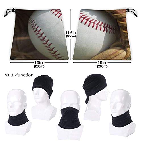 WlQshop Calentadores de Cuello Baseball Glove Grass Neck Gaiter Mascarilla Bufandas Headband For Men Women Sun UV Wind Dust Protection Skiing Riding Running