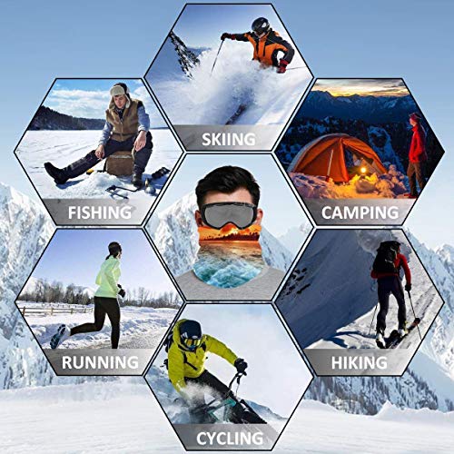 WlQshop Calentadores de Cuello Sunset Wave Neck Gaiter Mascarilla Bufandas Headband For Men Women Sun UV Wind Dust Protection Skiing Riding Running