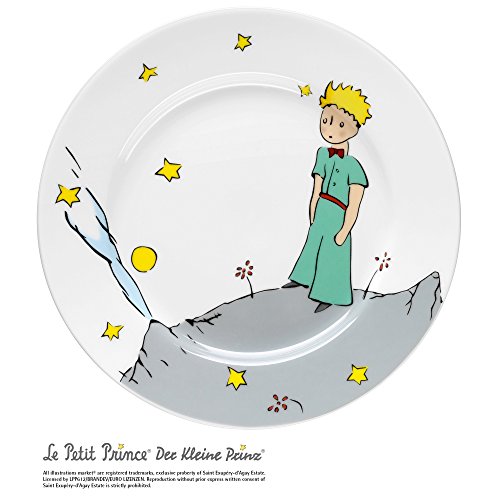 WMF El Principito - Vajilla Infantil (Plato, Cuenco), Acero Inoxidable y Cubertería (Tenedor, Cuchillo de Mesa, Cuchara y Cuchara Pequeña), Porcelana, 6 piezas