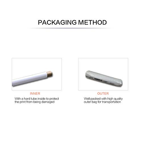 wojinbao Sin Marco Impresiones de Carteles Imágenes Lienzo ng Arte de la Pared Decoración para el hogar 1 Pieza Paisaje de Amanecer Árbol de Coco para Sala de Estar Enmarcado 30x40cm