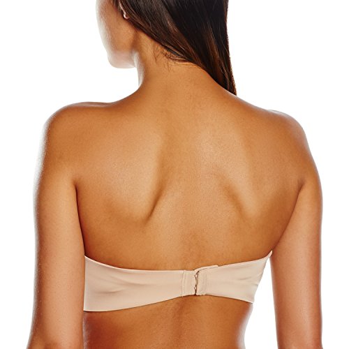 Wonderbra Sujetador Strapless, Beige, 90B (Talla Fabricante: 90B) para Mujer