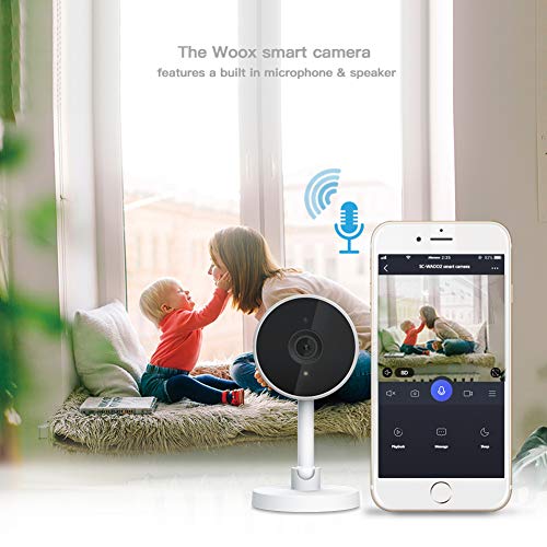 Woox 1 Cámara De Vigilancia WiFi 1080P, Blanco, Talla Única