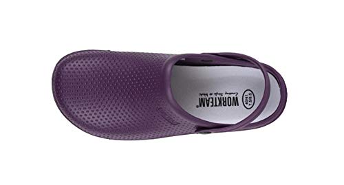 Work Team Zueco EVA Unisex. Ultraligero, ergonómico. Anatómico, con Cámara ortopédica, Suave para los pies. Hombre Morado 38/39