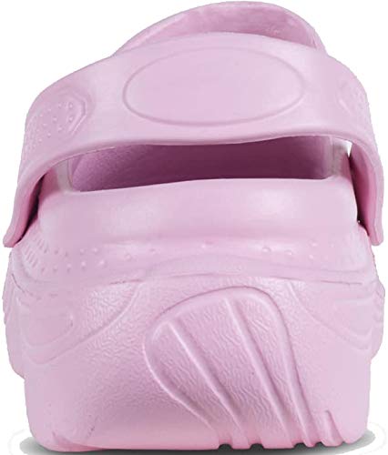 Work Team Zueco Sanitario EVA, Ultraligero, con Plantilla Ergonómica. Anatómico, con Cámara ortopédica, Suave para los pies. Unisex Rosa Claro 37