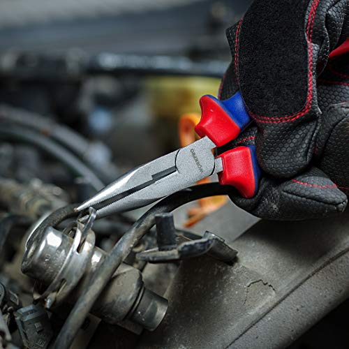 WORKPRO Juego de Alicates 4 Piezas Acero al Carbono Alicates Universal Alicates de Corte Diagonal Alicates Alicates de Punta de Aguja Alicates Extensible