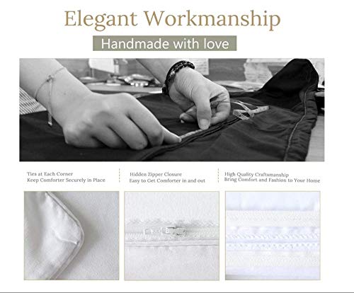 WPHRL Ropa de Cama 3D Imprimiendo Funda nórdica Degradado Gris púrpura Conjunto de 3 Piezas Niño niña Ligero Poliéster Suave Transpirable Viernes Negro de Navidad 140x200cm