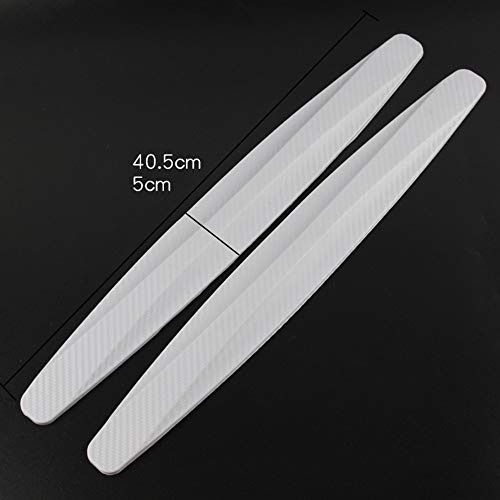 WQSNUB 2 Piezas Protector de Parachoques de Coche Protector de Esquina Tiras antiarañazos Suave 3M Cinta Adhesiva Protector de Cuerpo Molduras de Coche Styling Chin Valence