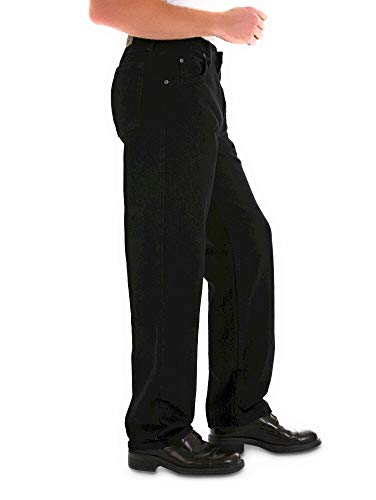 Wrangler Men's Relaxed Fit Jeans - Mens Black Jeans (34X29, Black)