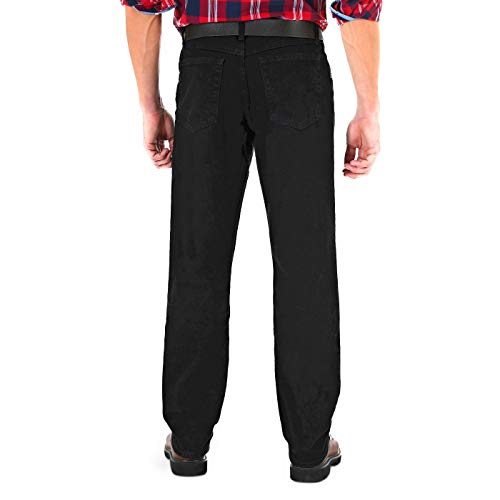 Wrangler Men's Relaxed Fit Jeans - Mens Black Jeans (34X29, Black)