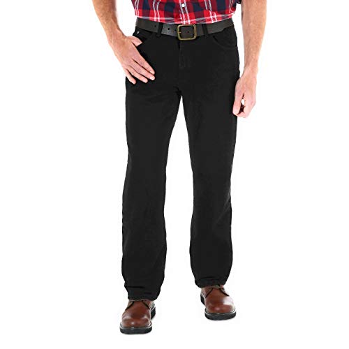 Wrangler Men's Relaxed Fit Jeans - Mens Black Jeans (34X29, Black)