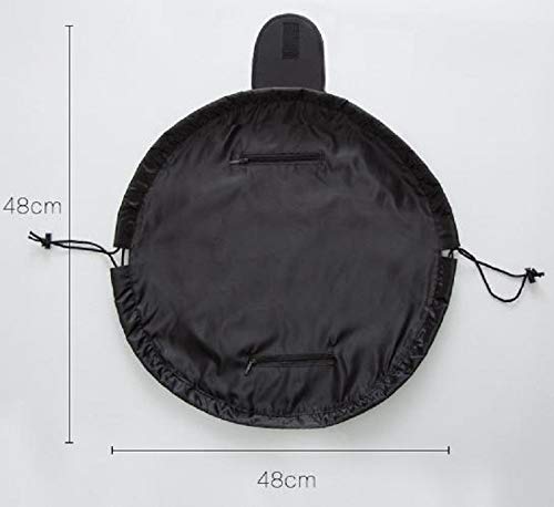 WSDYDB Funda Cosmética De Viaje Plegable Al por Mayor Bolsa De Maquillaje con Cordón para Mujer Funda De Regalo Cosmética Funcional Dom1031020   Negro