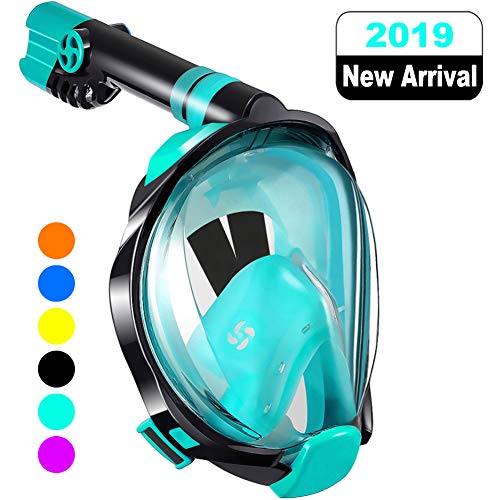 WSTOO Máscara de Snorkel,Máscara de Buceo Plegable 180 Vista panorámica,para Adultos y niños