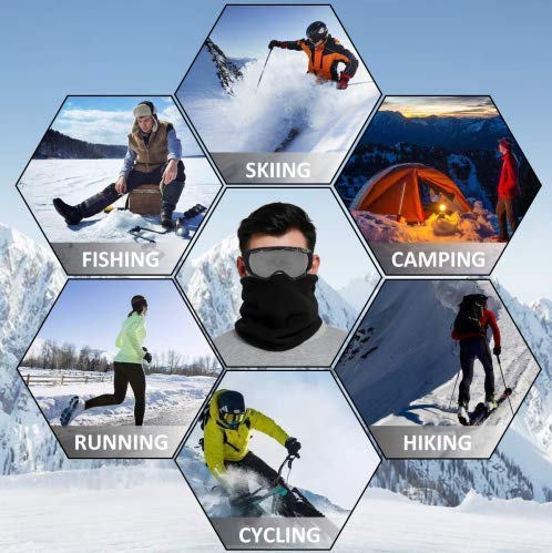 Wthesunshin Bufanda Calentadora De Cuello Aguamarina Turquesa Ágata Mineral Gema Piedra Hermosa Bufanda de Invierno Bandana Balaclava Pasamontañas Calentador de Cuello Pañuelos