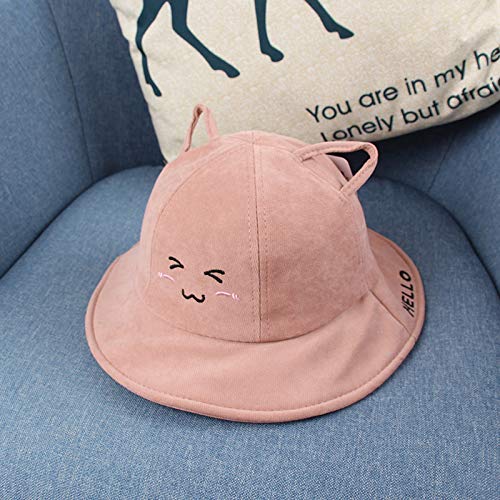 wtnhz Artículos de Moda Sombrero Lindo del pote del bebé del algodón del oído de la Moda del Sombrero del Pescador del niño del bebé del Gato de la historietaRegalo de Vacaciones