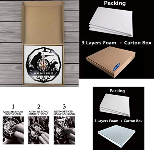 wtnhz LED-Disco de Vinilo Personalizado de Reloj Caliente de 12 Pulgadas