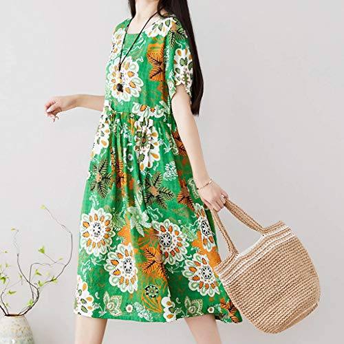 Wtouhe 2019 Fashion Set Dos Fiesta de manga corta y Damas de manga corta Vestido de cóctel de cintura alta de los años 50 Vestido muy encantador