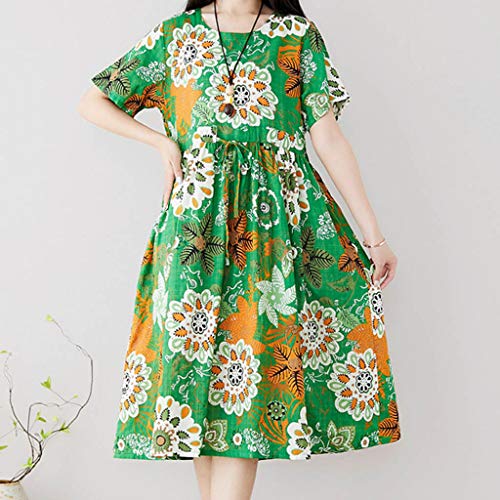 Wtouhe 2019 Fashion Set Dos Fiesta de manga corta y Damas de manga corta Vestido de cóctel de cintura alta de los años 50 Vestido muy encantador