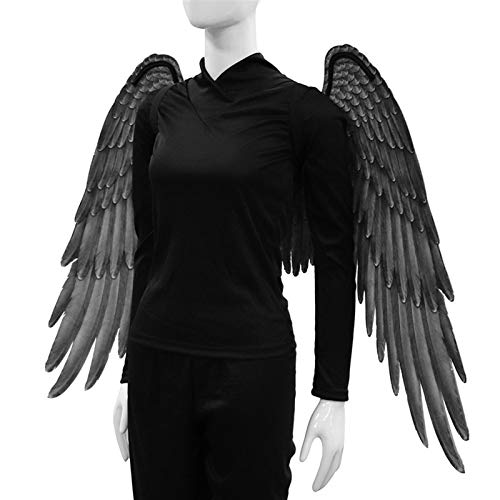 wxq Ángel 3D del Diablo de Halloween Gran Fiesta de Carnaval ala Rendimiento Prop Decoración de la Mascarada Hombres Mujeres Regalo de los Amantes del Animado QP2 (Color : Black)
